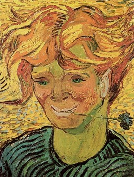 Vincent Van Gogh Painting - Hombre joven con aciano Vincent van Gogh